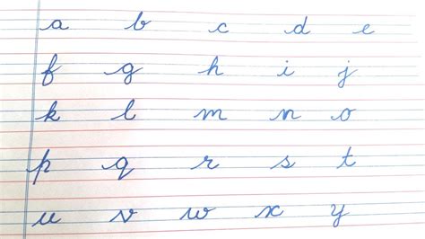 Cursive Small Letters Cursive Small Abc Cursive Writing For Kids