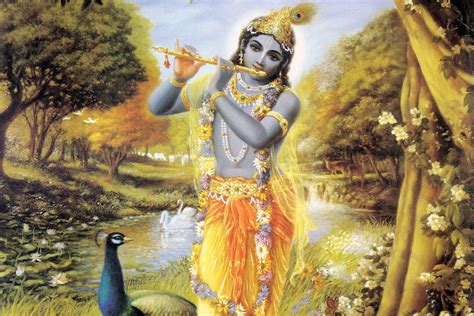 Krishna Flute Print A Wallpaper