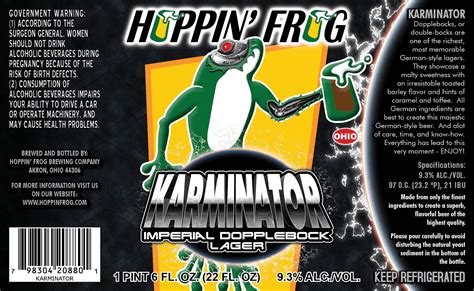 Hoppin Frog Karminator Imperial Doppelbock Beer Street Journal