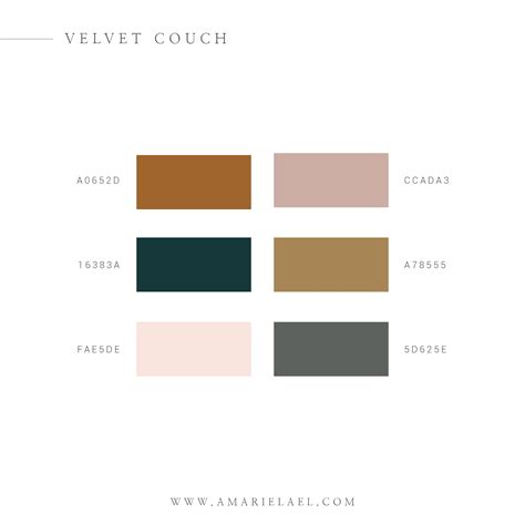 inspired by velvet couches this color palette is perfect for a bold brand with unique colors