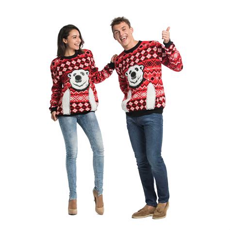Couples Ugly Christmas Sweater Express Your Polar Bear You Look Ugly Today