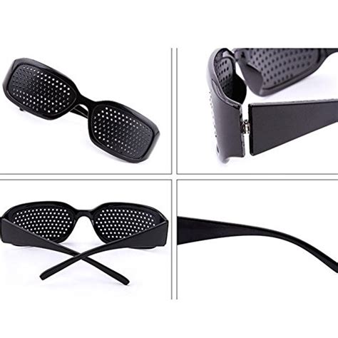 sandalas pinhole glasses 2 pack eyesight improver classic black vision correction glasses