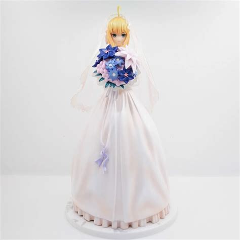 Anime Fatestay Night Action Figure Wedding Dress Saber 10th Model