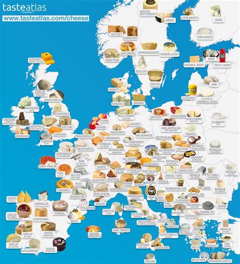 The Most Detailed European Cheese Map Evercheese