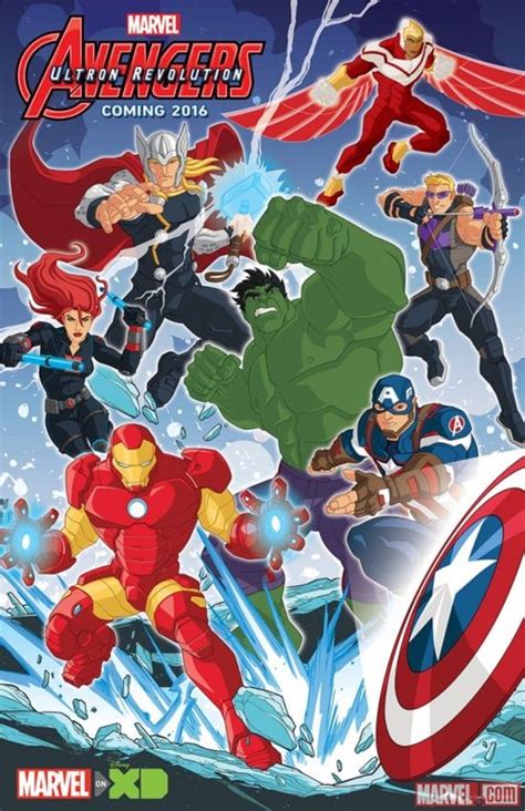 New Posters For Marvels Lineup Coming To Disney Xd In 2016 Avengers Assemble Cartoon Marvel