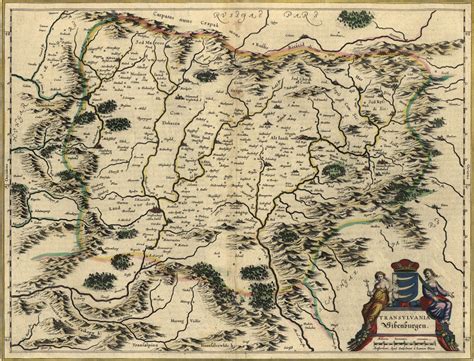 Transylvania Romania From A 1647 Atlas Transylvania Vintage Romania