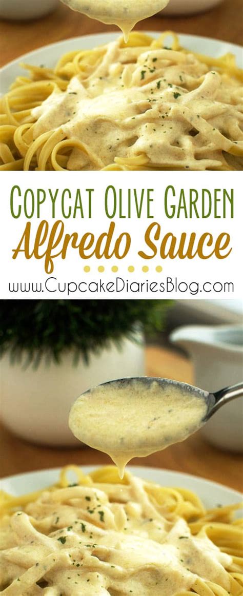 Copycat Olive Garden Alfredo Sauce Cupcake Diaries