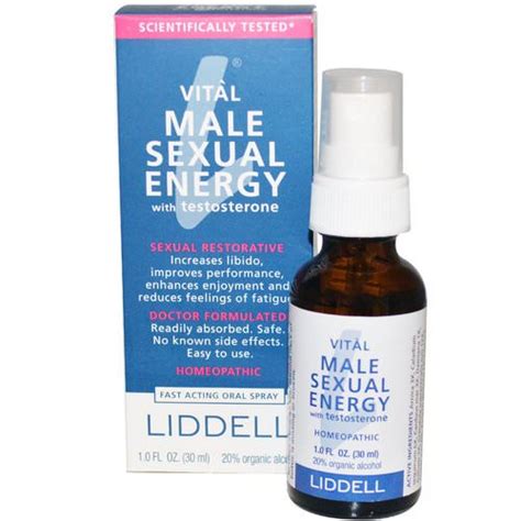 Liddell Vital Male Sexual Energy With Testosterone 10 Fl Oz 30 Ml
