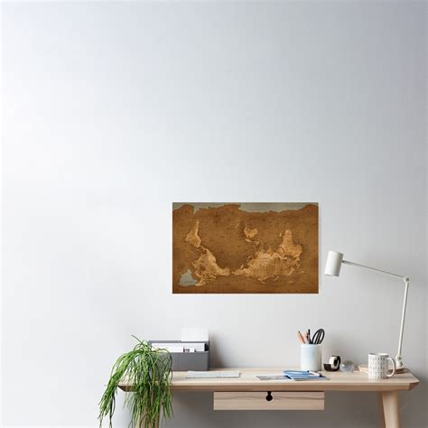 World Map Upside Down Poster By Vladstudio Redbubble