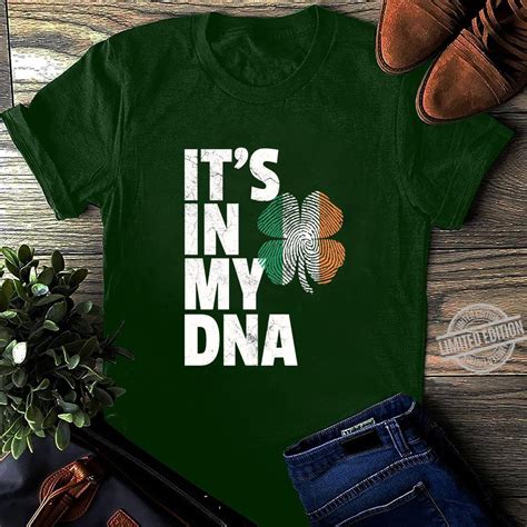 St. Patrick's Day It's In My DNA Irish Flag Shamrock Ireland Shirt