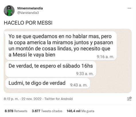 “hacelo Por Messi” El Pedido A Su Ex Novia De Cara Al Partido Contra México Contexto Tucuman