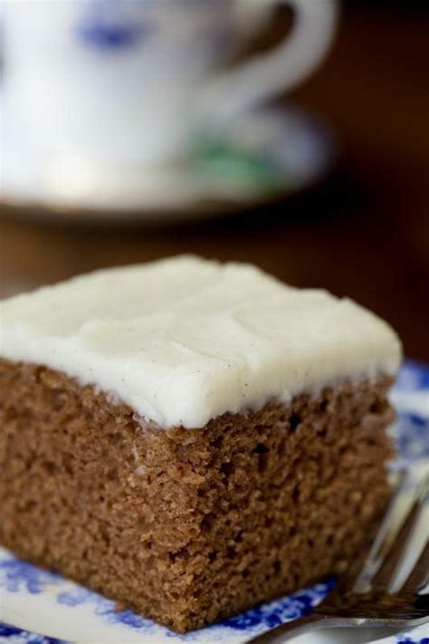 Easy Gingerbread Cake With Vanilla Bean Icing The Café Sucre Farine