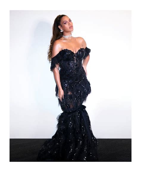 Beyonce S Black Nedo Dress At A Tidal Dinner September 2019 Popsugar Fashion Photo 5