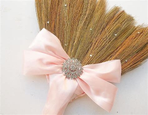 Pink Wedding Broom Brooms Baubles And Brides Wedding Broom Besom Pink