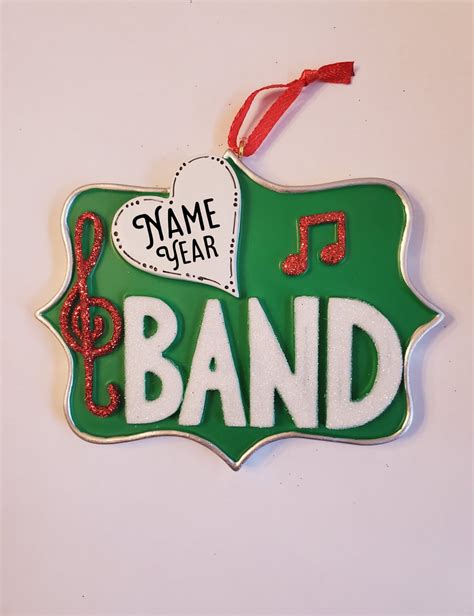 personalized band christmas ornament ornament for band etsy uk