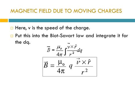 Ppt Magnetic Field Due To Moving Charges Powerpoint Presentation