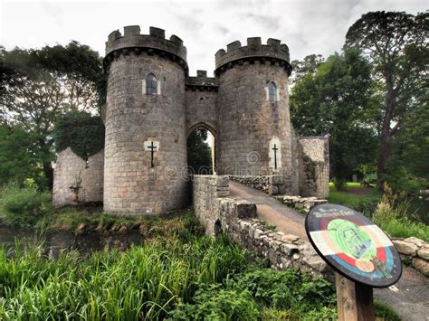 Ancient Ruin Of Whittington Castle In Shropshire England Editorial