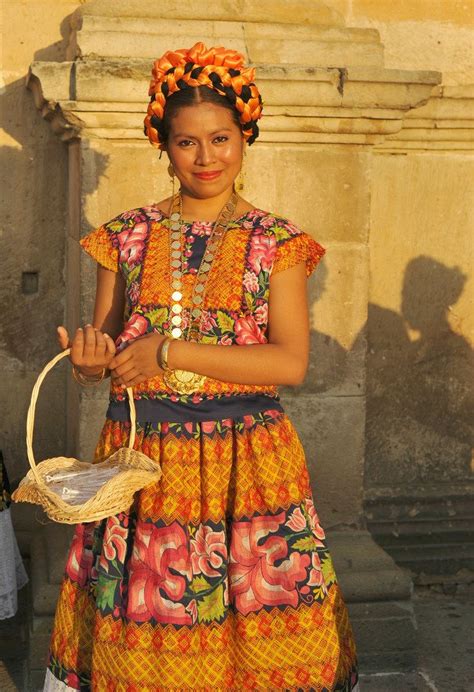 Tehuana At Sunset Oaxaca Traditional Mexican Dress Mexican Outfit Mexican Fashion