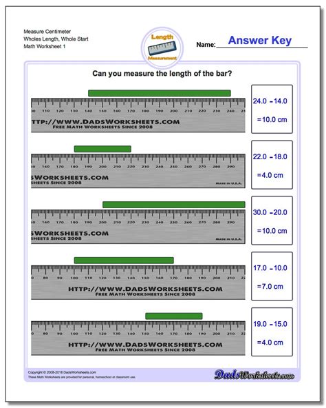 Worksheets Metric Measurement