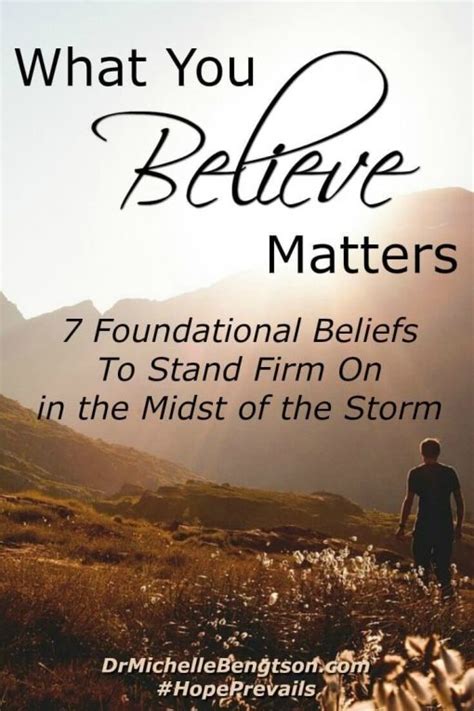What You Believe Matters Dr Michelle Bengtson