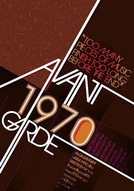Avant Garde font poster | Poster fonts, Typeface poster, Typography poster