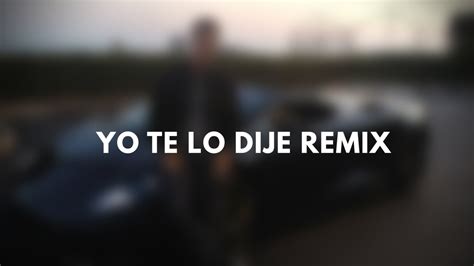 Yo Te Lo Dije Remix J Balvin Dj Nahuel Amilaga Youtube