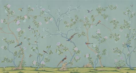 Design Collections Details De Gournay Chinoiserie Wallpaper Hand