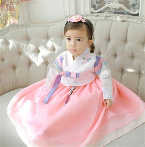 Hanbok Dress Girls Baby Korea Traditional Clothing 1 10 Ages Etsy In