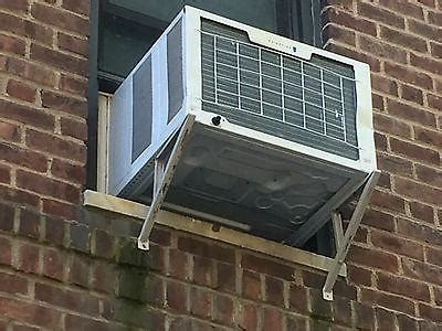 The air conditioner should be placed such that the bottom sash can be lowered onto the outside of the air conditioner. Friedrich Window Air Conditioner Support Bracket