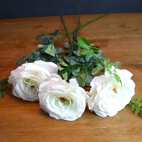 Silk White Rose By London Garden Trading