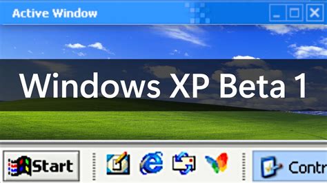 Revisiting Windows Xp Beta Build 2419 Youtube