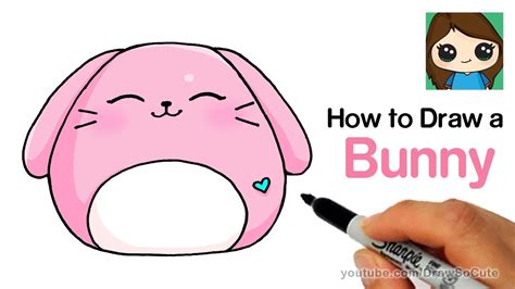 How To Draw A Cute Bunny Easy Squishy Squooshems