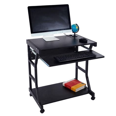 Ubesgoo Mobile And Compact Complete Office Computer Workstation Desk