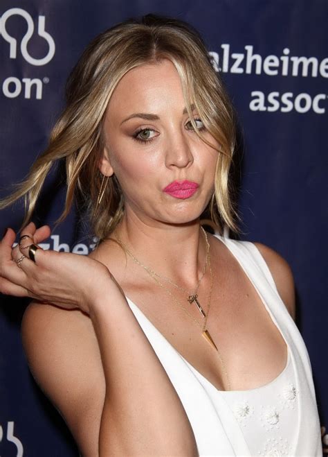 Kaley Cuoco Showing Big Cleavage In White Maxi Dress Porn Pictures Xxx