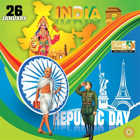Republic Day India Poster Psd Background Free Downloads Naveengfx