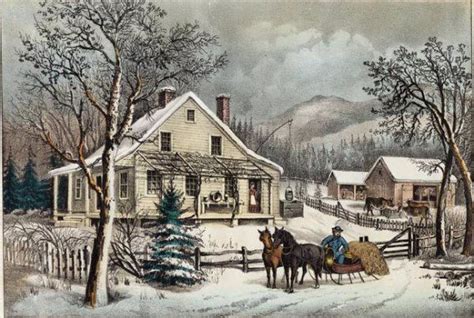 Vintage Winter Scene Cards And More Pinterest