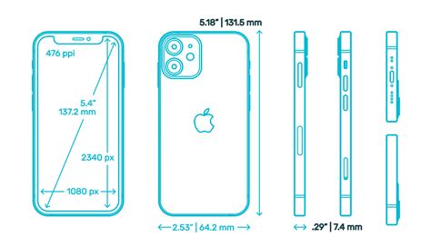 Apple IPhone 12 Pro Max 14th Gen Dimensions Drawings Dimensions