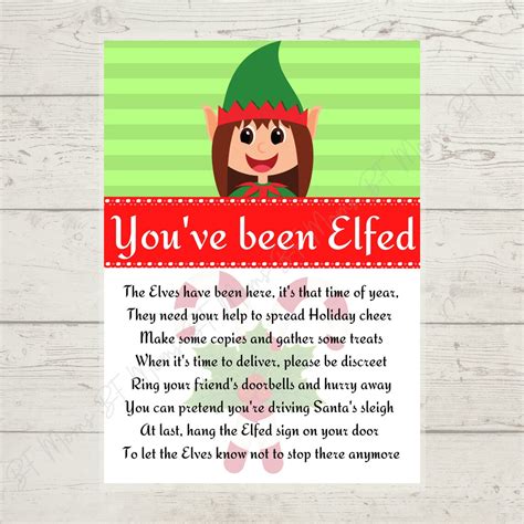 we ve been elfed you ve been elfed elf d etsy