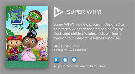 Where To Watch Super Why Tv Series Streaming Online