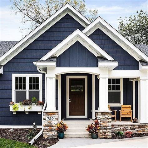 45 Best House Exterior Design Ideas That Have Nuances Of Navy Blue