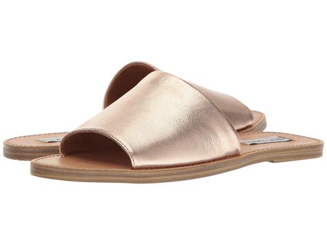 Steve Madden Grace Slide Sandal In Gold Metallic Lyst