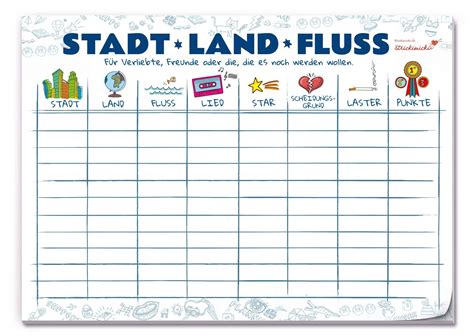 Zu diesem spiel benötigt man pro teilnehmer lediglich ein blatt papier und einen schreibstift. Länder mit H für Stadt, Land, Fluss