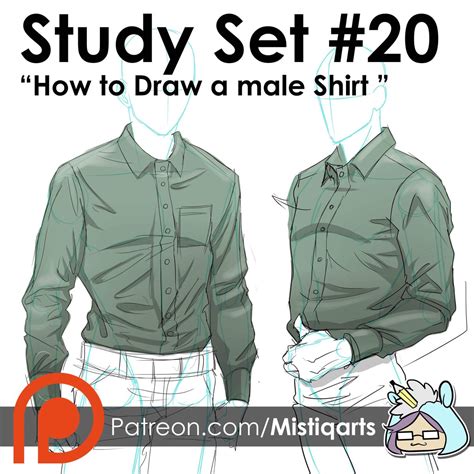 Collared Shirt Reference Drawing