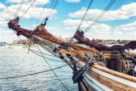 Wooden Sailing Ship Bowsprit Stock Photo Download Image Now Close