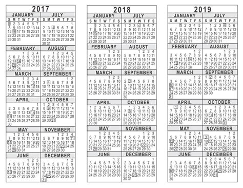 year calendar