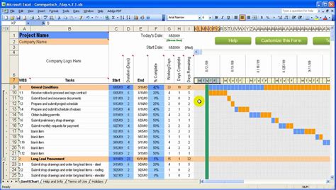 Making a project schedule can be easy and quick with designcap, a professional and powerful project besides, it provides your a large collection of printable schedule templates for construction projects and software projects. 3 new Construction schedules using Excel overview - YouTube