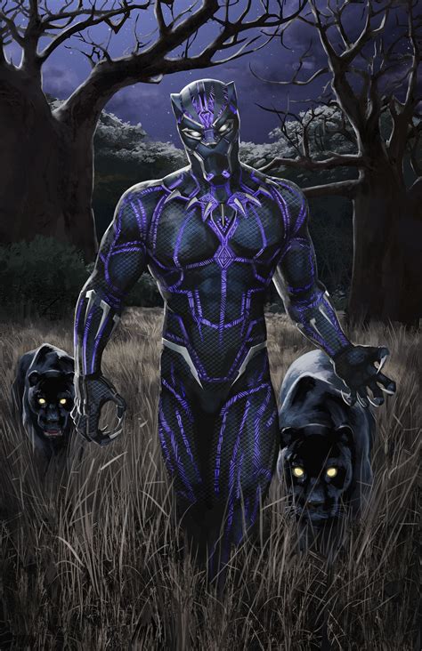 Marvel Art Print Black Panther Long Live The King 46 X 61 Cm Unframed