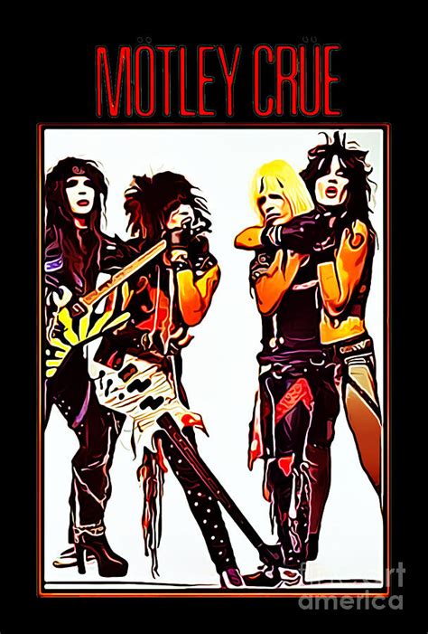 Motley Crue Drawing By Audio Payu