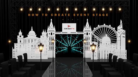 How To Create Event Stage Design 3ds Max Modeling Texture Lighting