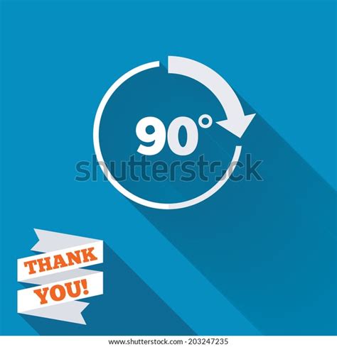 Angle 90 Degrees Sign Icon Geometry Stock Vector Royalty Free 203247235